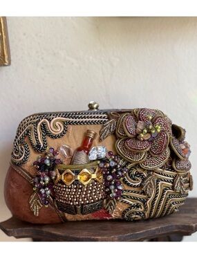 Mary Frances vintage handmade beaded whimsical handbag